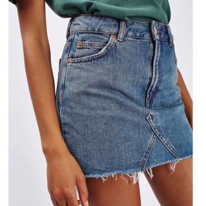 TOPSHOP Jean miniskirt